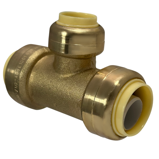 3/4 Inch x 3/4 Inch x 1/2 Inch Push-to-Connect Tee