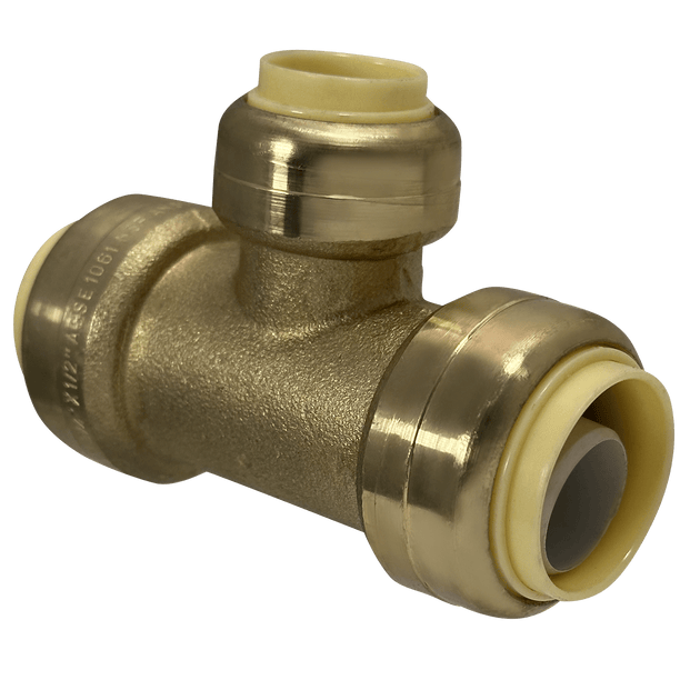 3/4 Inch x 3/4 Inch x 1/2 Inch Push-to-Connect Tee
