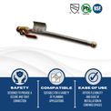 3/4 Inch FIP x 3/4 Inch Push-to-Connect Ball Valve with Flexible Hose, 18 Inch Length