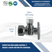 1/2 Inch Female NPT x 3/8 Inch OD Compression Angle Ball Valve