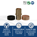 3/4 Inch PEX-B Barb x 3/4 Inch PB (polybutylene) Slicing coupling with ring