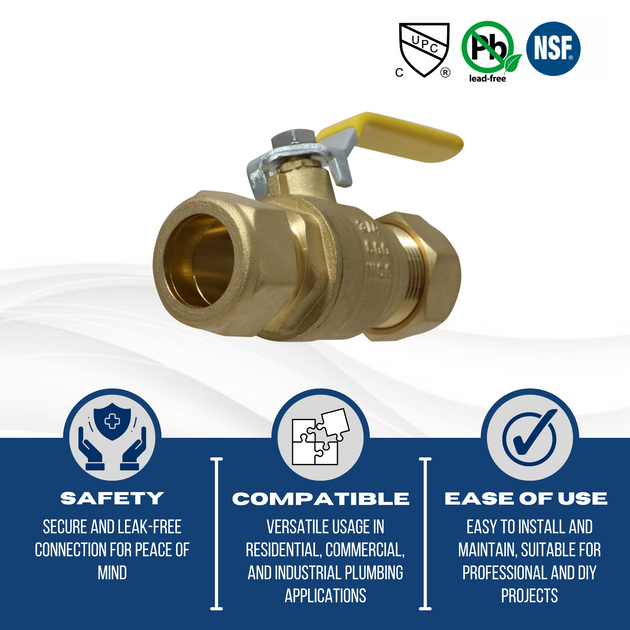 3/4 Inch Compression Ball Valve