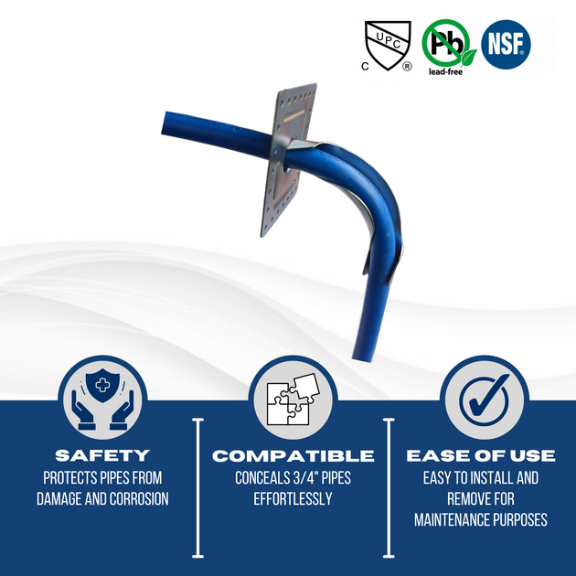 1/2 Inch Pipe Bend w/ Plate