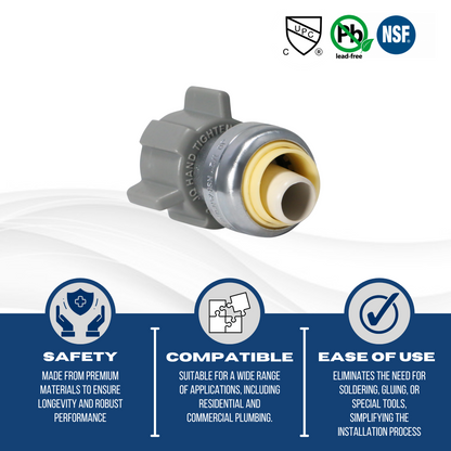 Push to Connect FIP Faucet Adapter Push Fit FIP Straight Connector Measuring  Specifically Push Fit FIP Faucet Adapter