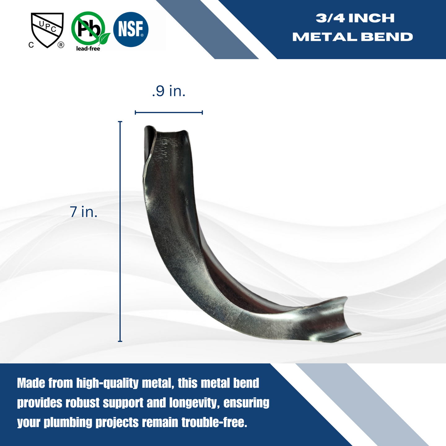3/4 Inch Pipe Metal Bend