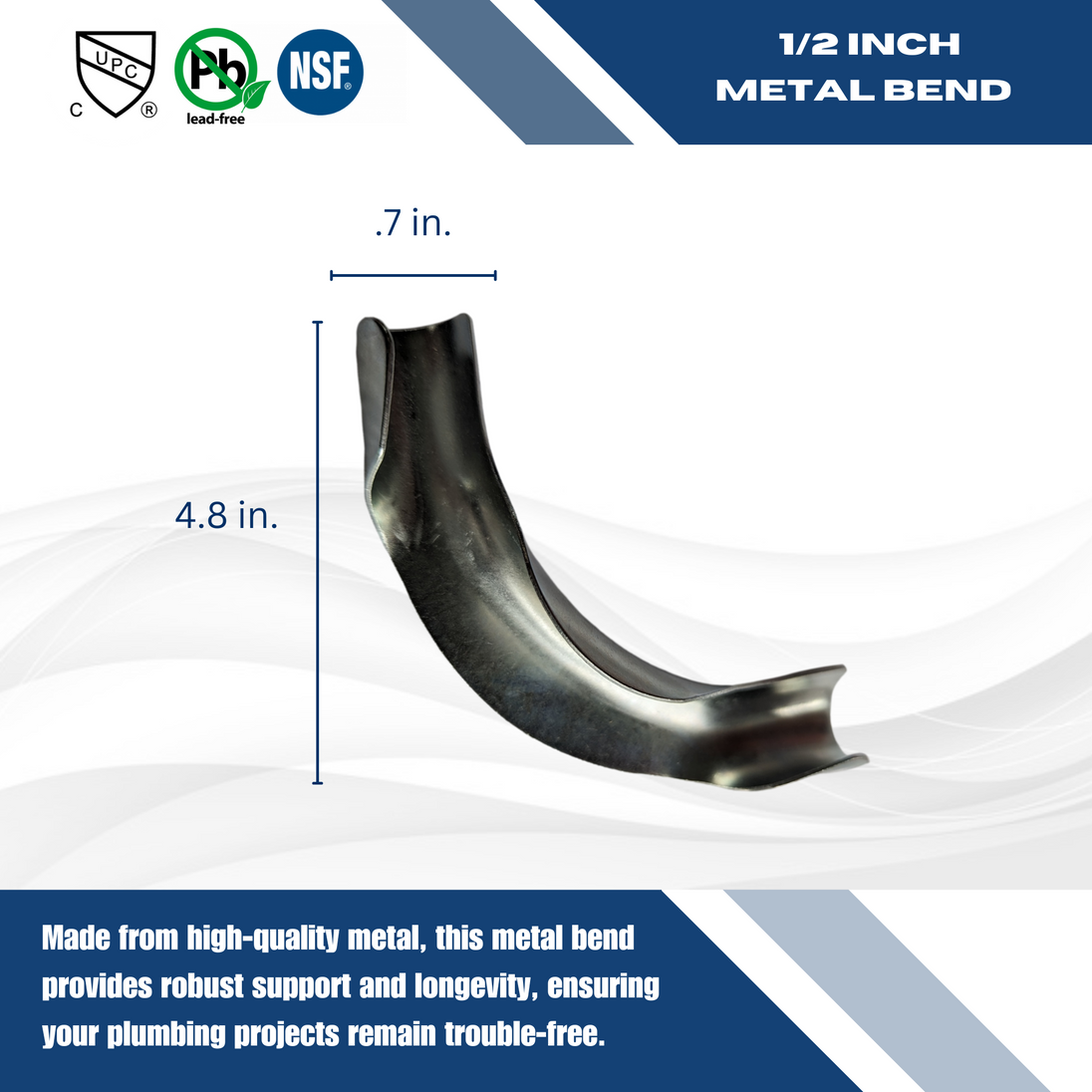 1/2 Inch Pipe Metal Bend