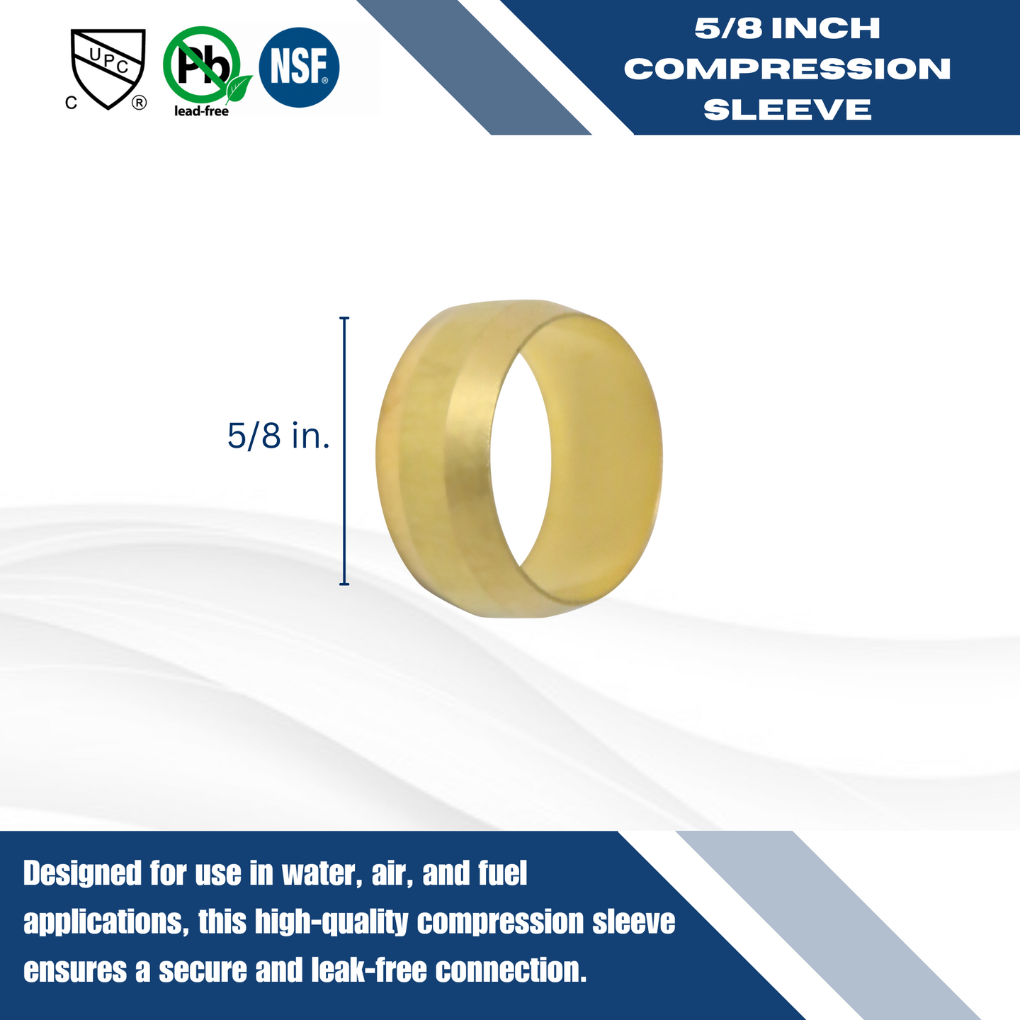 Compression Sleeve, 5/8 in. Compression Ring