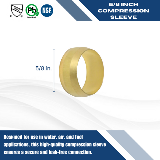 Compression Sleeve, 5/8 in. Compression Ring