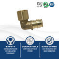 1/2 Inch Pex-A Expansion Female Sweat Elbow