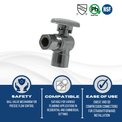 3/8 Inch OD Compression x 1/2 Sweat Angle Valve