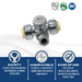 1/2 Push-to-Connect x 1/2 Push-to-Connect x 3/8 OD Compression Tee Valve