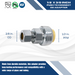 Push-to-Connect 1/2 Inch x 3/8 Inch OD Compression Adapter