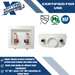 1/2 Inch MIP / Sweat x 3/4 inch MHT Premium Washing Machine Outlet Box with Center Drain