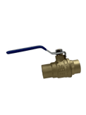 3/4 Inch Brass Sweat Shut Off Ball Valve with Drain, 600 WOG (Water, Oil Gas)