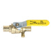3/4 inch PEX-B Barb Crimp Ball Valve With Drain
