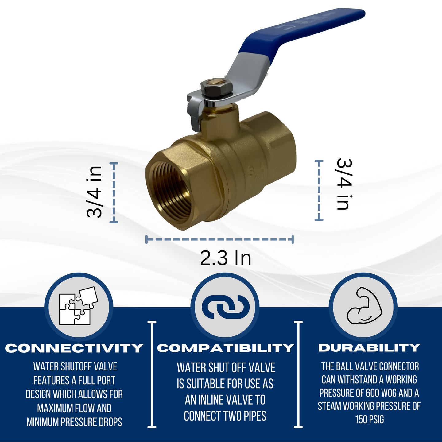 3/4 inch FIP Ball Valve