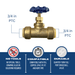 3/4 inch Push-to-Connect Stop Valve with Drain
