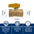 3/4 in FIP Gas Valve