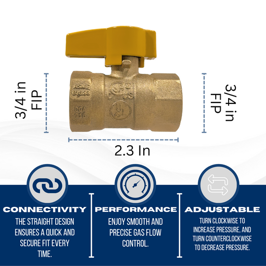 3/4 in FIP Gas Valve