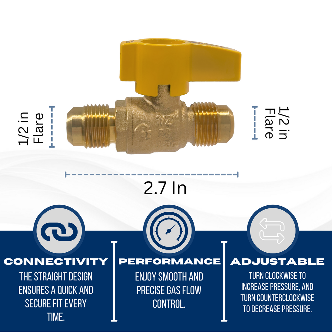 3/8 Inch Flare Gas Ball Valve