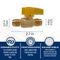 3/8 Inch Flare Gas Ball Valve