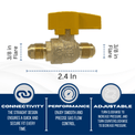 1/2 Inch Flare Gas Ball Valve