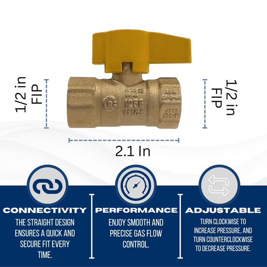 1/2 in FIP Gas Valve