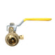 3/4 inch PEX-B Barb Crimp Ball Valve With Drain