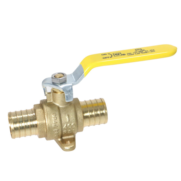 1 inch PEX-B Barb Crimp Ball Valve With Drop Ear