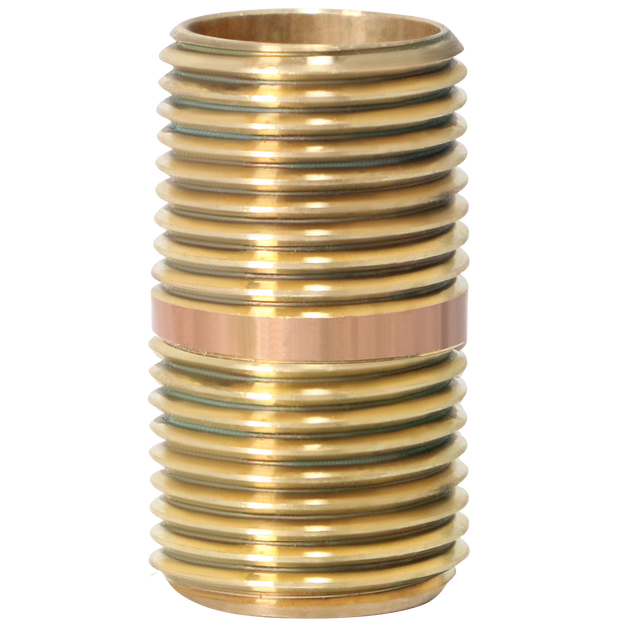 1/2 in X 1-1/2 in Red Brass Nipple