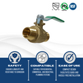 1/2 Inch Male NPT Ball Valve