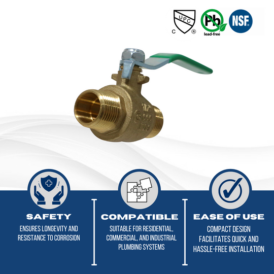 1/2 Inch Male NPT Ball Valve