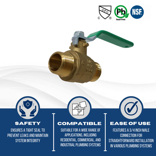 3/4 inch Male NPT Ball Valve