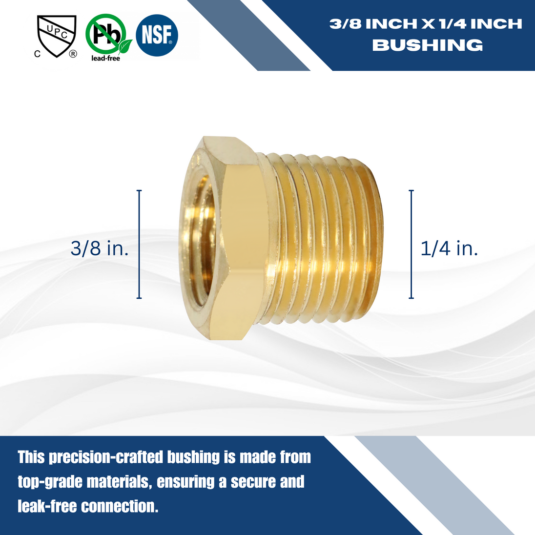 3/8 Inch x 1/4 Inch Bushing