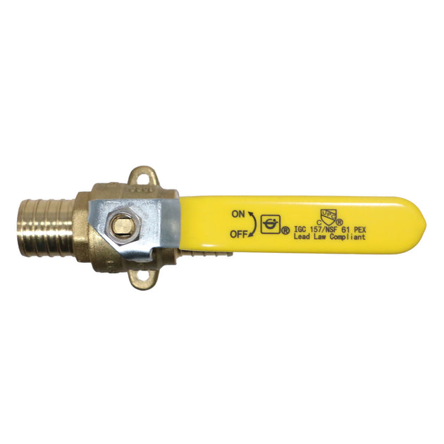 1 inch PEX-B Barb Crimp Ball Valve With Drop Ear