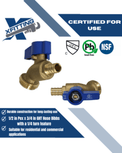 1/2 in. PEX-B Barb x 3/4 in. GHT Hose Bibb Valve