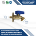 1/2 in. PEX-B Barb Crimp x 3/4 in. GHT Hose Bibb Valve with Flange