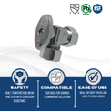 5/8 Inch OD Compression x 5/8 OD Compression Angle Valve