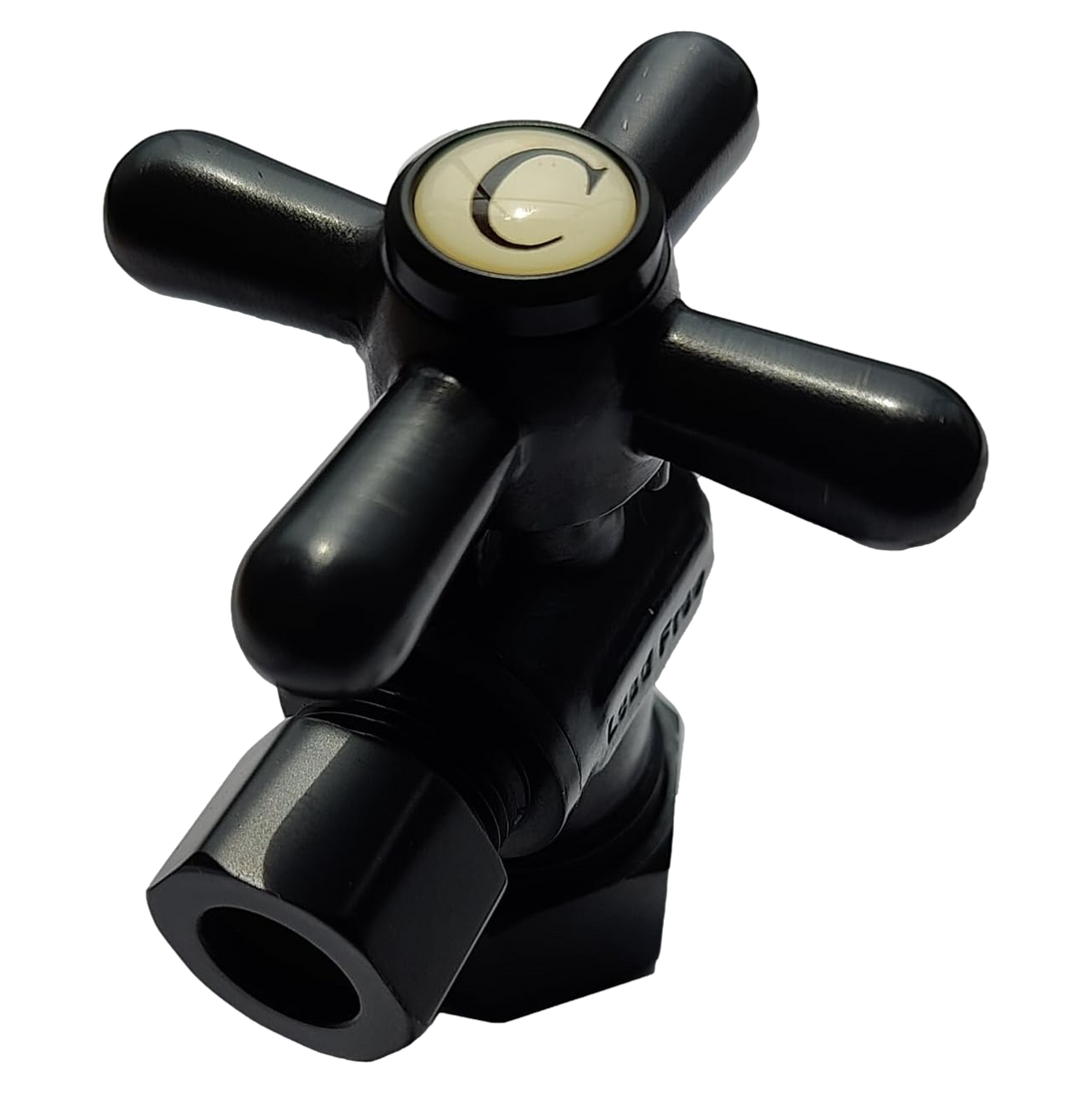 5/8 inch x 3/8 inch OD Compression Angle Valve, Oil Rubbed Bronze