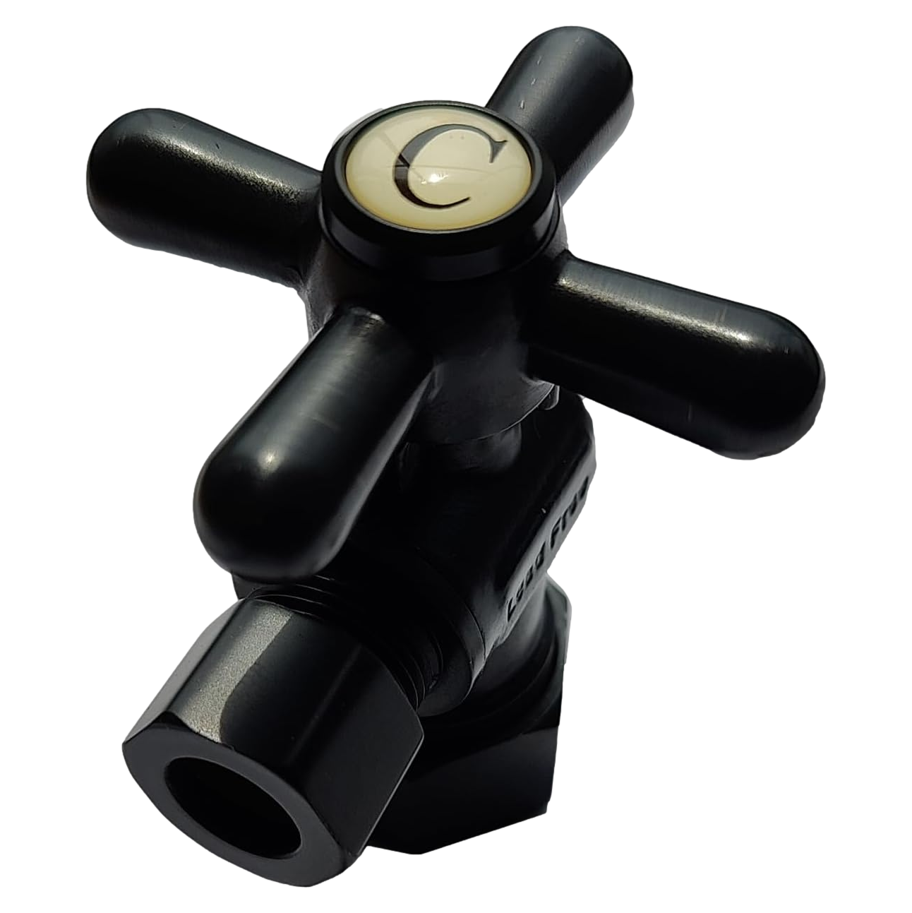 5/8 inch x 3/8 inch OD Compression Angle Valve, Oil Rubbed Bronze