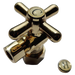 5/8 inch x 3/8 inch OD Compression Angle Valve, Golden