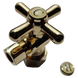 5/8 inch x 3/8 inch OD Compression Angle Valve, Golden