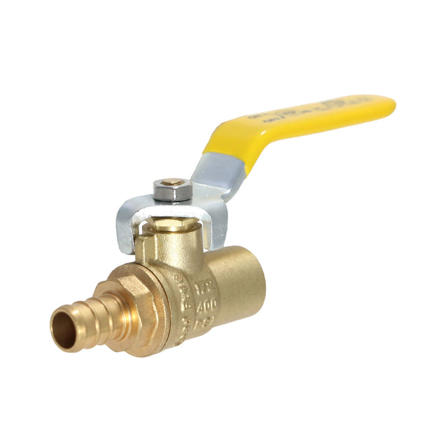 1/2 Inch PEX-B Barb x 1/2 Inch Female Sweat Ball Valve