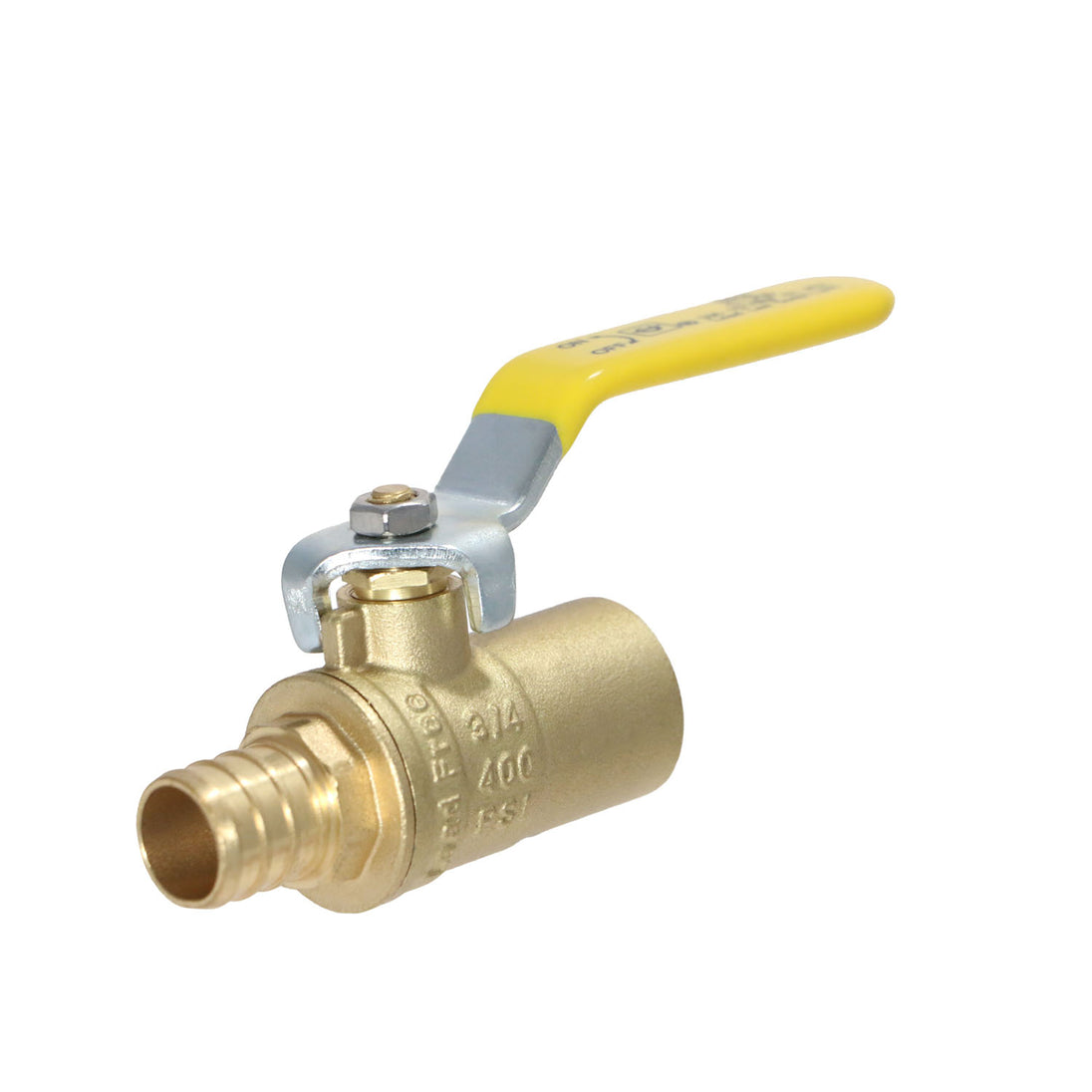 3/4 Inch PEX-B Barb x 3/4 Inch Female Sweat Ball Valve