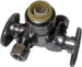 3/8 Compression x 3/8 Compression x 1/2 inch Push-to-Connect Dual Angle Stop Valve