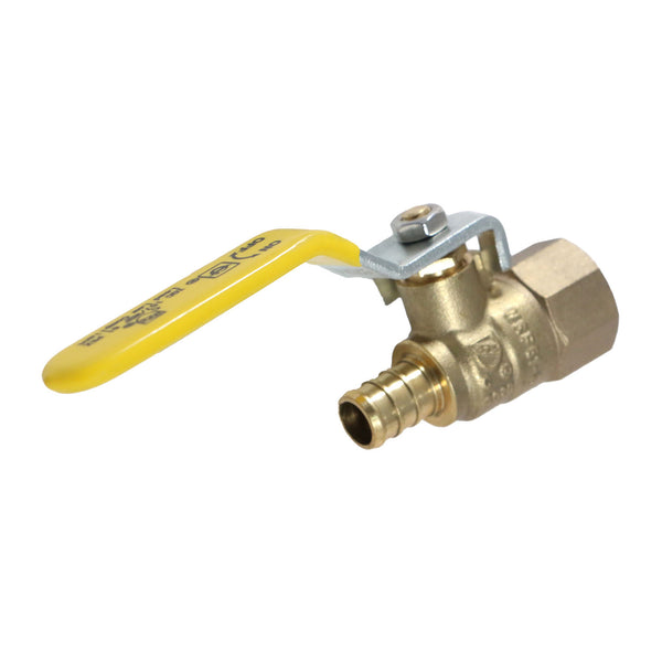1/2 Inch PEX-B Barb x 1/2 Inch Female Ball Valve