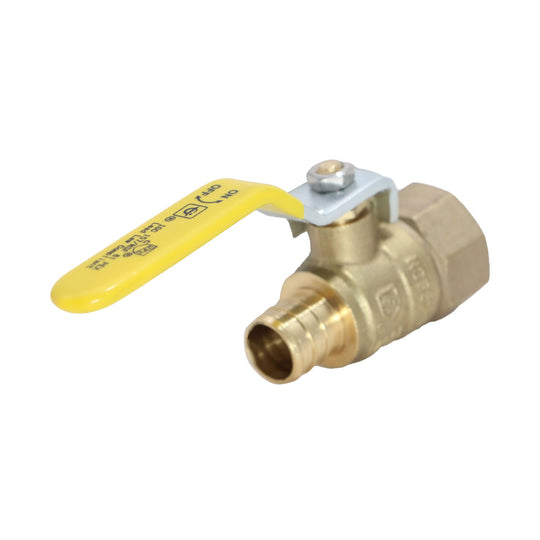 3/4 Inch PEX-B Barb x 3/4 Inch Female Ball Valve