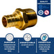 3/4 Inch PEX-B Barb Crimp X 3/4 Inch MALE NPT ADAPTER