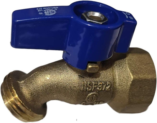  FPT x GHT Hose Bibb Valve Measuring FPT 3/4" x 3/4" GHT Specifically Garden Hose ValveGarden Hose Valve