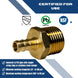 3/8 Inch PEX-B Barb Crimp X 1/2 Inch MALE NPT ADAPTER